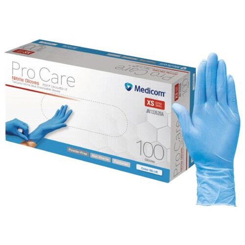 プロケア ニトリルグローブ ブルー XS