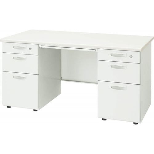 ビジネスデスク ETシリーズ ホワイト/ホワイト