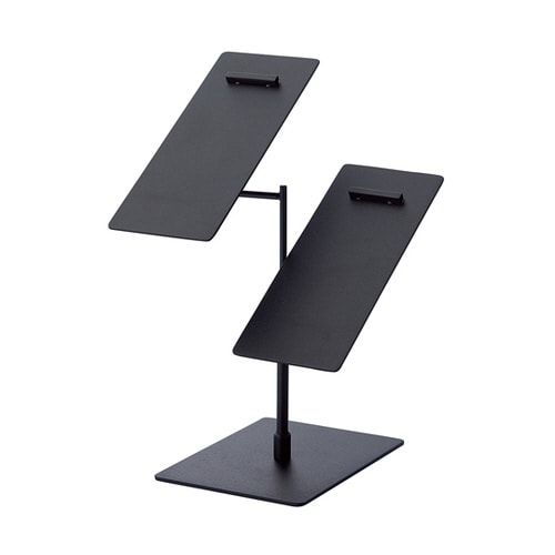 スチール製靴立てダブル ブラック