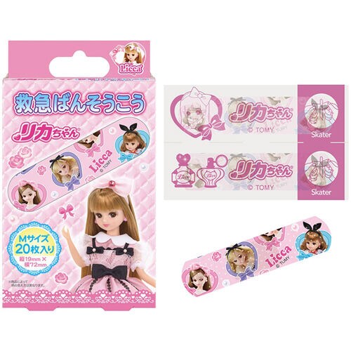 救急ばんそうこう Mサイズ リカちゃん 20枚入