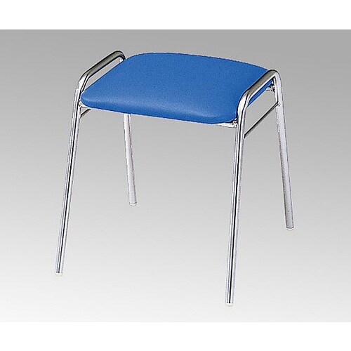 角スツール ブルー