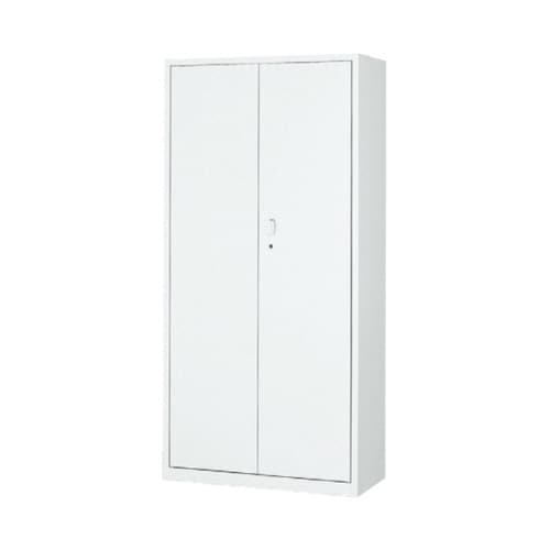 A4対応書庫 ホワイト 両開き H185