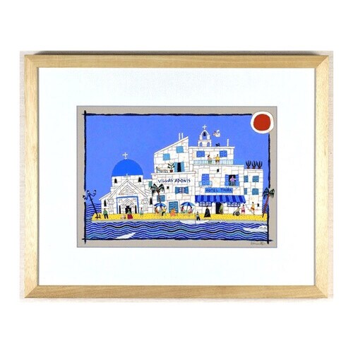 絵画 「島の旅」 (作者名:奥村ユズル)