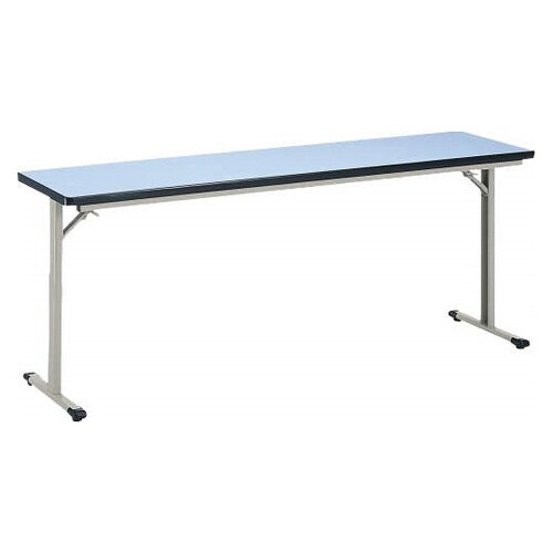 カラーゼミテーブル(脚折りたたみ) ブルー