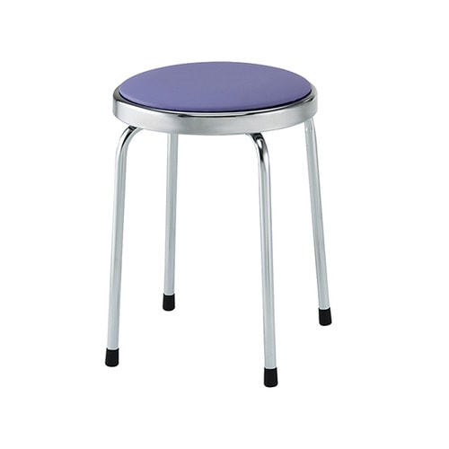 回転スツール ブルー 425×425×465mm