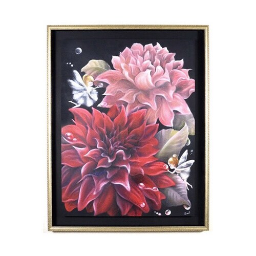 絵画 「ダリア」 (作者名:下條画美)