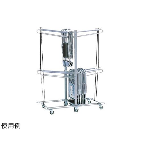 折りたたみイス用収納台車