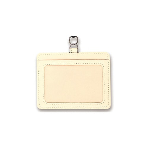 IDカードホルダー抗菌ポケット付き ベージュ