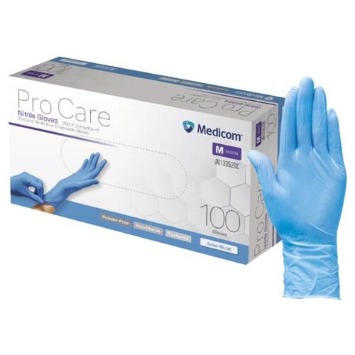 プロケア ニトリルグローブ ブルー Mサ