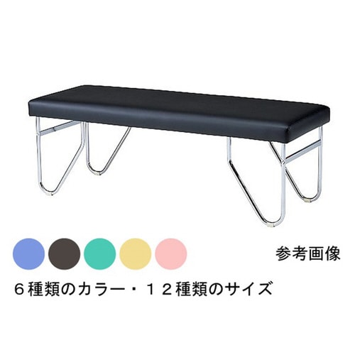 S−8655 診察台 丸パイプ脚 茶色