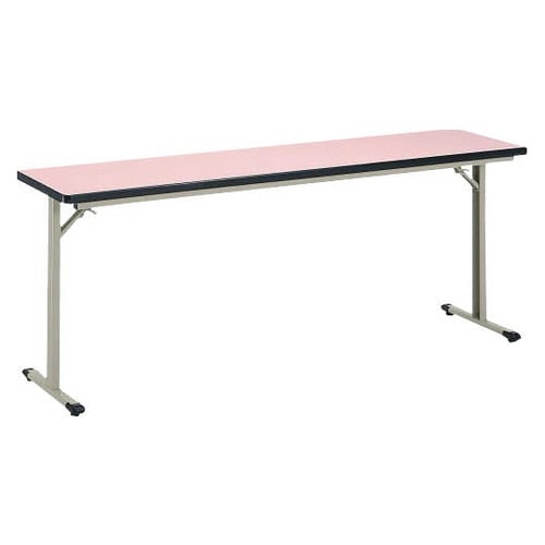 カラーゼミテーブル(脚折りたたみ) ピンク