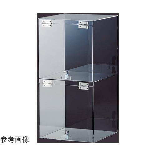 鍵付きアクリルサイコロボックス 2段 背面黒