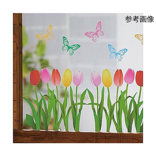 ウィンドウステッカー チューリップ