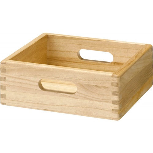 整理箱(3個セット) パイン材収納シリーズ 小