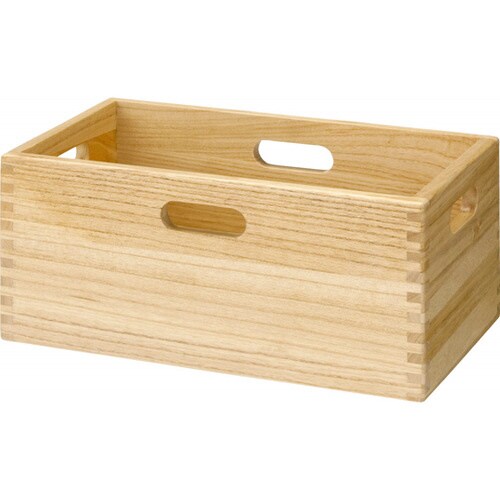 整理箱(2個セット) パイン材収納シリーズ 大