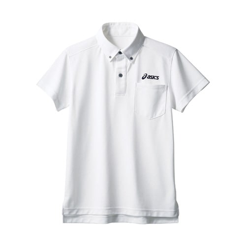ポロシャツ 兼用 半袖 ホワイト L