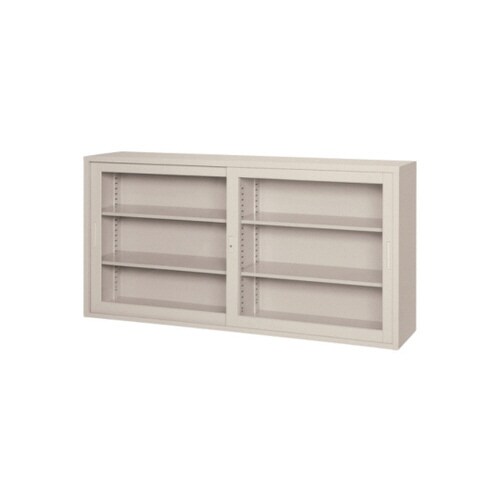 書庫 D400mm ニューグレー ガラス