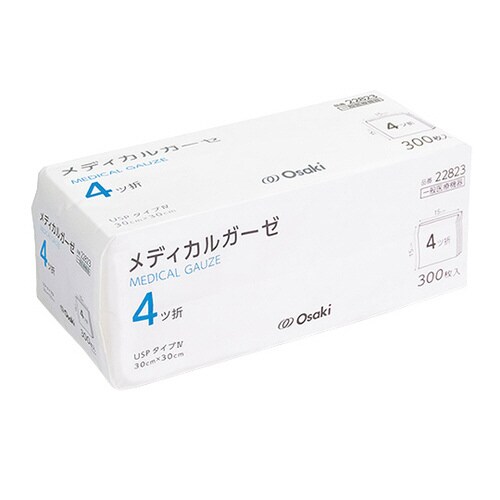 メディカルガーゼ 4ツ折 300枚