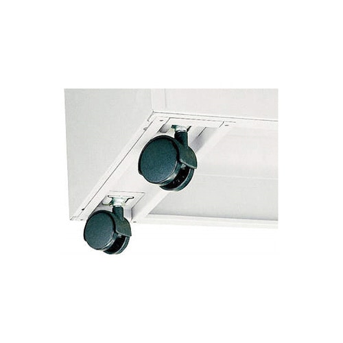 パンフレットケースキャスター台 ホワイト