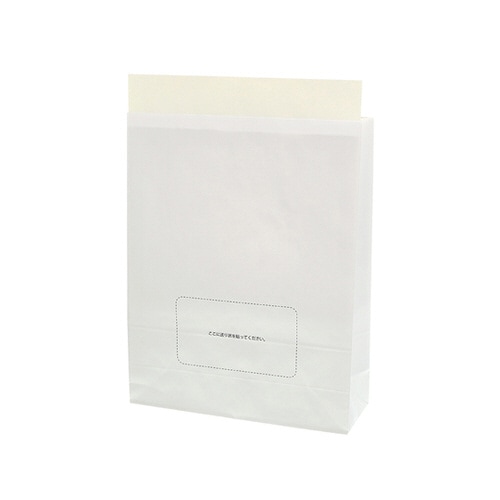 宅配袋 L 撥水 貼付位置入 白 25枚入