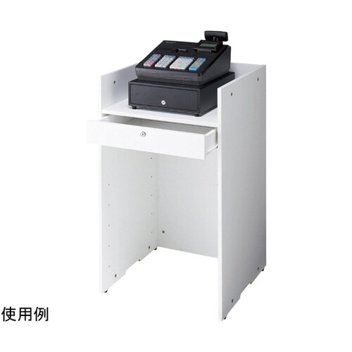 木製レジ台 ホワイト