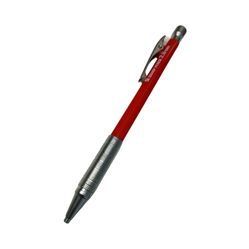 建築用シャープペンシル 2.0mm 硬芯 赤