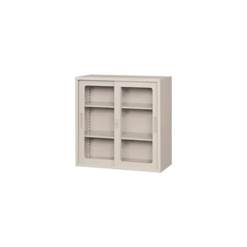 書庫 D400mm ニューグレー ガラス