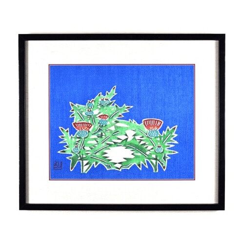 絵画 「薊(あざみ)」 (作者名:小川良子)