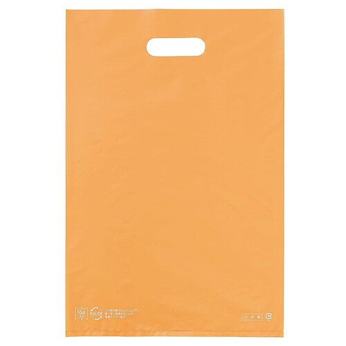 ポリ袋ハード型 オレンジ 40×50cm