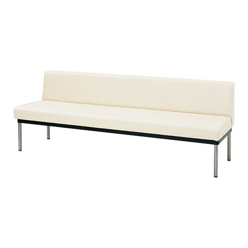 ロビーベンチ(夜光タイプ・背付き) ミルク