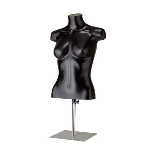 PP製 卓上婦人トルソー 9号 黒