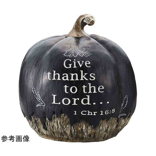パンプキンオブジェ ブラック かぼちゃ置物 M