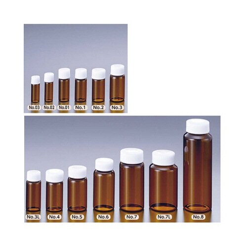 スクリュー管 9mL 褐色(ケース販売)100本入