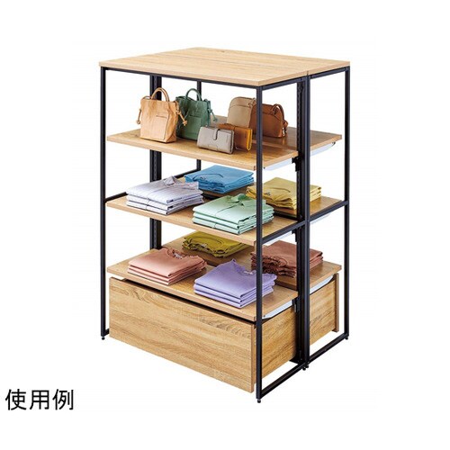 折りたたみ式スリット什器両面セット W9