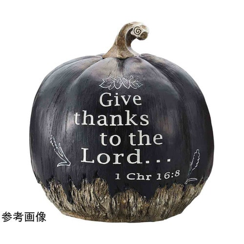 パンプキンオブジェ ブラック かぼちゃ置物 L