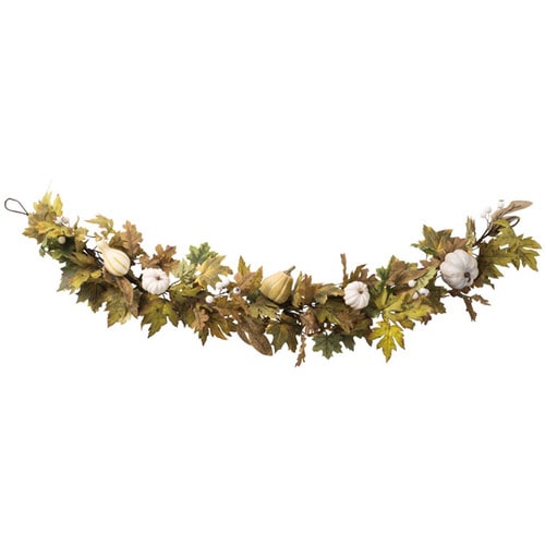 オータム 秋ガーランド ホワイト 150cm