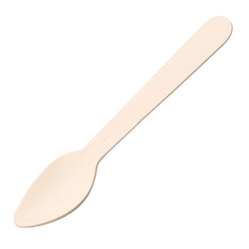 紙完封木製デザートスプーン 500本入