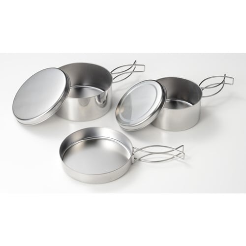 コンパクトに収納できるクッカー 5点 A