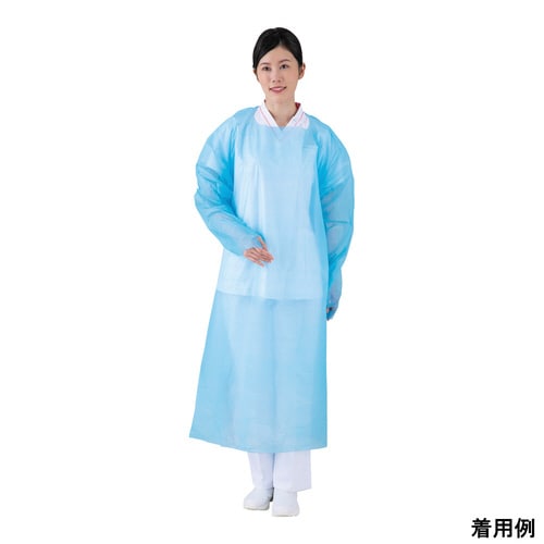 フジポリエプロン 袖付 親指フックタイプ