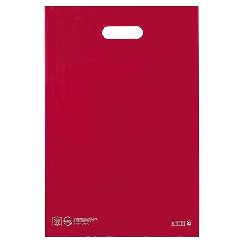 ポリ袋ソフト型 レッド 30×45cm