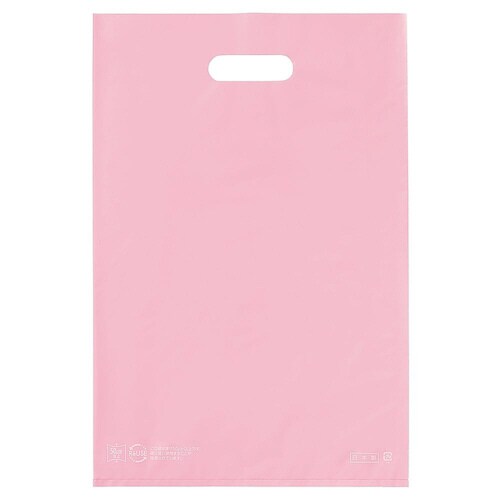 ポリ袋ハード型 ピンク 25×40cm