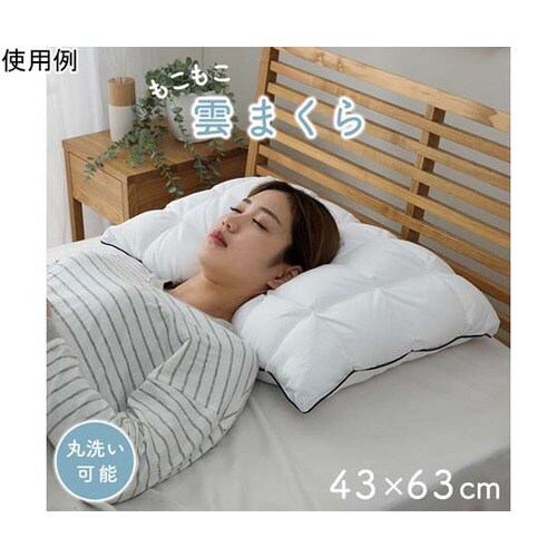 枕 カバー付 約43×63cm
