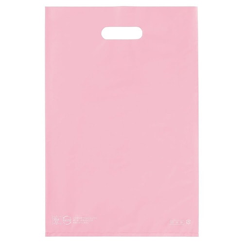 ポリ袋ハード型 ピンク 40×50cm