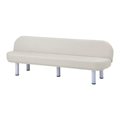 リクライニング丸型ベンチ ミルク