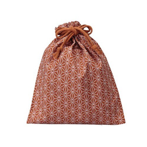和風柄巾着(麻の葉)大レンガ 1箱(500枚入)