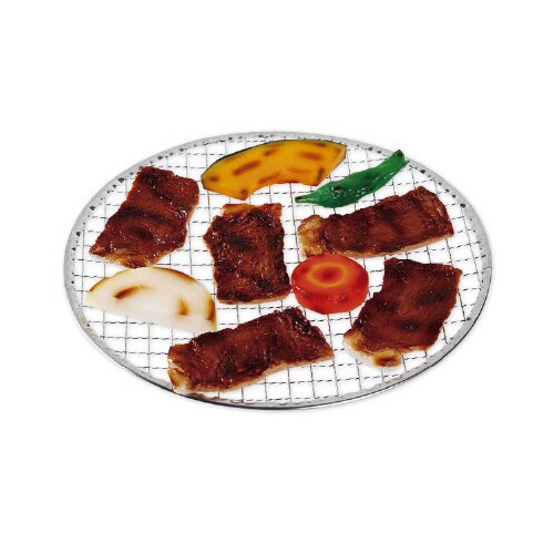 食品サンプル 焼肉&野菜セット(網付)