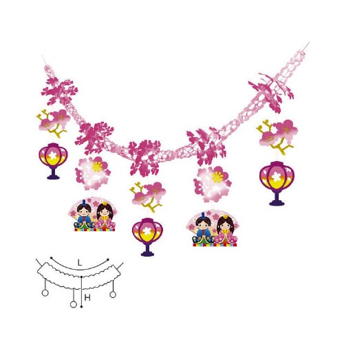 桃の節句ガーランド
