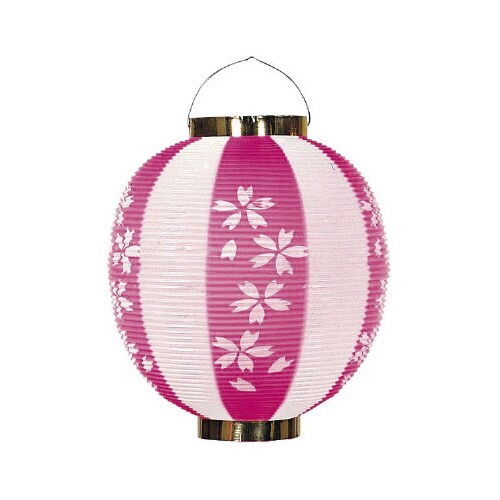 ポリ尺丸提灯桜柄