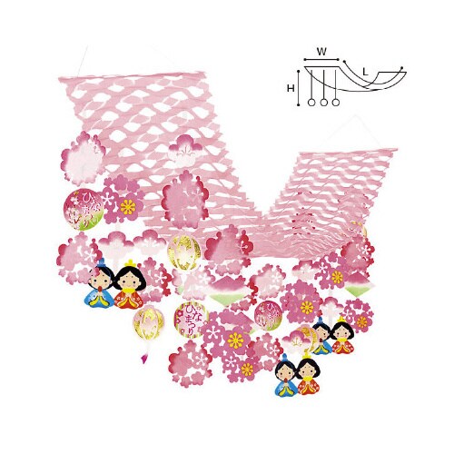 ひなまつりぼんぼりプリーツハンガー