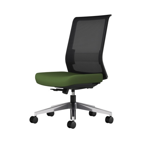 エントリー2 肘無 黒/アルミ脚/緑